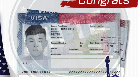Chúc mừng khách hàng thành công nhận Visa J1, Mỹ