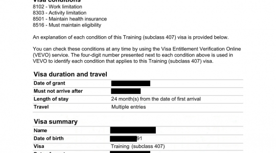 Tin Vui: Chúc Mừng Khách Hàng Đạt Visa 407 